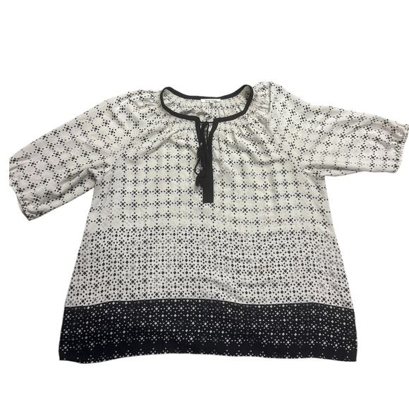 Black Rainn Pullover Blouse Size 3X in Cream, Black, and Gray - Picture 6 of 7